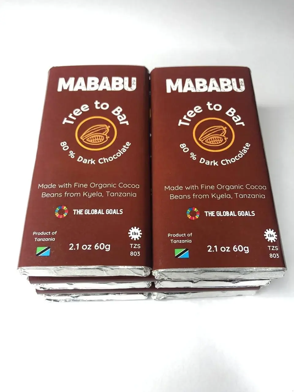 Mababu 80% Dark Chocolate Bar