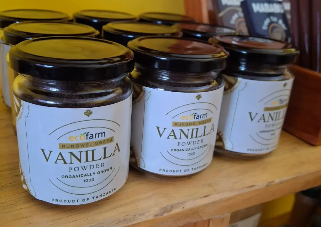 EcoFarm Tanzania Organic Whole Bean Vanilla Powder 100g