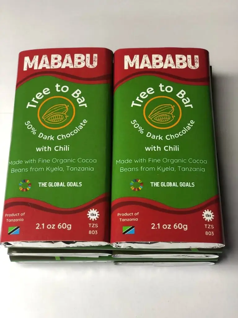 Mababu 50% Dark Chocolate Bar - Semi Sweet (60g, Plain, Customised)